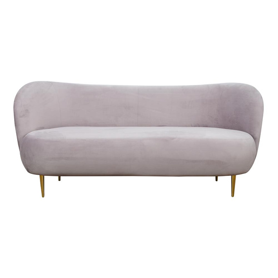 Nowoczesna sofa na złotych nóżkach trzyosobowa IKARO III ze złotymi nogami