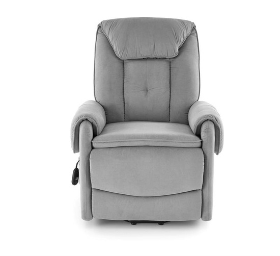 Rozkładany fotel HORTON w popielatym kolorze