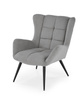 Fotel wypoczynkowy BYRON w kolorze popielatym