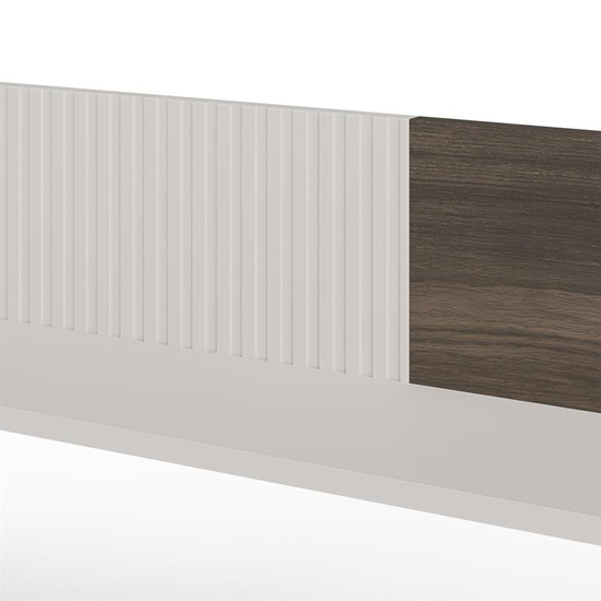 Półka wisząca RANDOM 2 P-1 w kolorystyce kaszmir, orzech i czarny