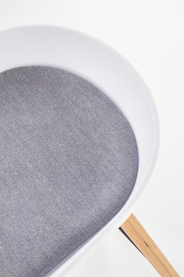 Nowoczesny hoker H86 w kolorze biało-popielatym