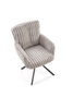 Krzesło z obrotowym siedziskiem K572 w popielatym kolorze