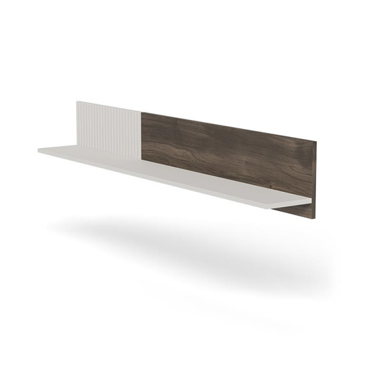 Półka wisząca RANDOM 2 P-1 w kolorystyce kaszmir, orzech i czarny