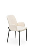 Krzesło K477 w kolorze kremowym boucle