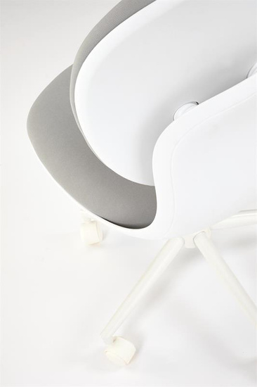 Fotel młodzieżowy ORION 2 w kolorze biały – jasny popiel