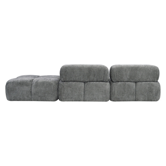 Sofa modułowa MORATA SL+S+P z dostawną pufą