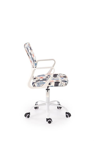 Kolorowy fotel obrotowy ORIS z tkaniny