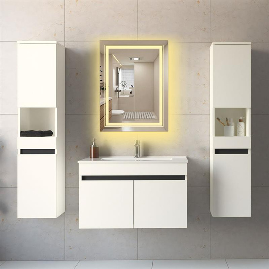 Lustro łazienkowe VERO 60x80 cm z podświetleniem LED