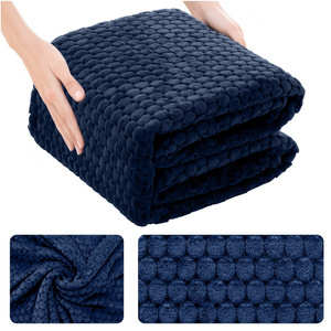 Koc z tłoczonej mikrofibry 160x200 Pluszowa Ala Koła 08