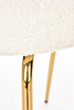 Krzesło K474 w kolorze kremowo-złotym boucle