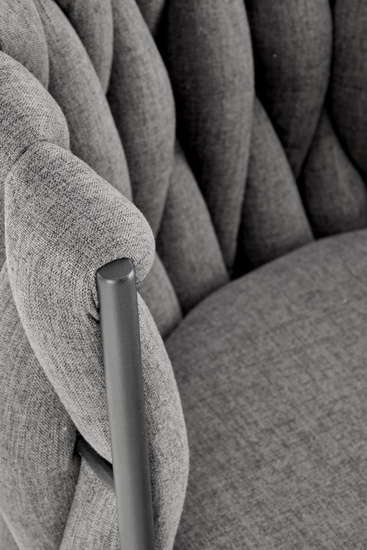 Nowoczesny i wygodny fotel gabinetowy w kolorze popielatym TALON