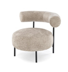 Elegancki fotel wypoczynkowy HAZARD w kolorze beżowym