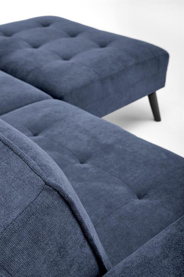 Sofa rozkładana z funkcją narożnika CORNELIUS w kolorze niebieskim