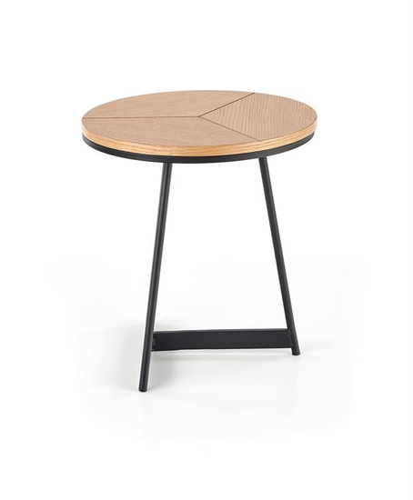 Designerska ława KARIDA-S w kolorze dąb naturalny / czarny