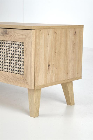 Stolik RTV BORNEO RTV-1 dąb artisan/czarny
