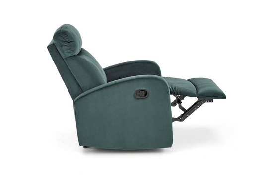 WONDER designerski fotel rozkładany z funkcją kołyski w kolorze ciemno zielonym