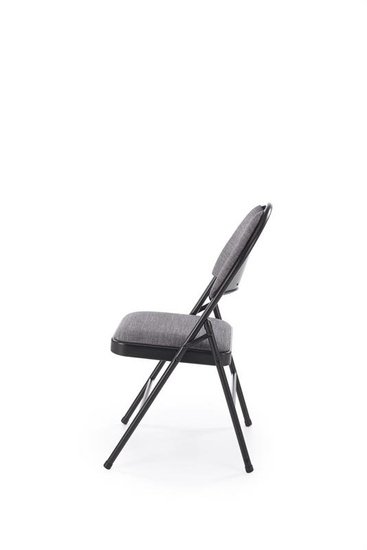 Krzesło składane K566 w kolorze czarno-popielatym 