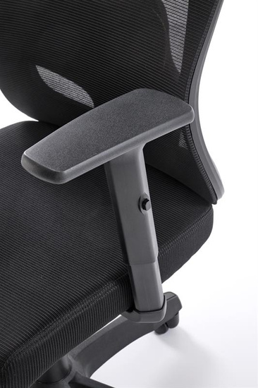 Ergonomiczny fotel gabinetowy RAMOS w kolorze czarnym z funkcją MULTIBLOCK