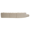 Sofa modułowa z dostawną pufą SOMA G tapicerowana P+R+S+SP