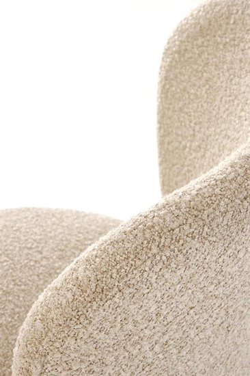 Elegancki hoker H126 w kolorze beżowym