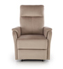 Fotel wypoczynkowy CROCUS beżowy z funkcją elektrycznego rozkładania