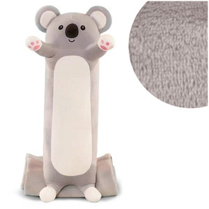 Kocyk z Poduszką Maskotką z mikrofibry Koala nr57 szary 100x160