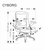 Fotel gabinetowy CYBORG czarny