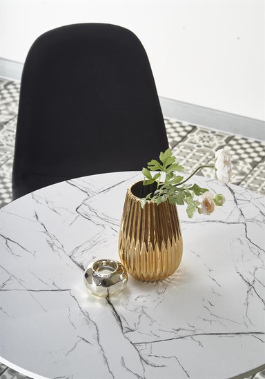 Stylowy stół DENVER z blatem w kolorze biały marmur