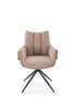 Krzesło z funkcją obrotu K579 w brązowym kolorze