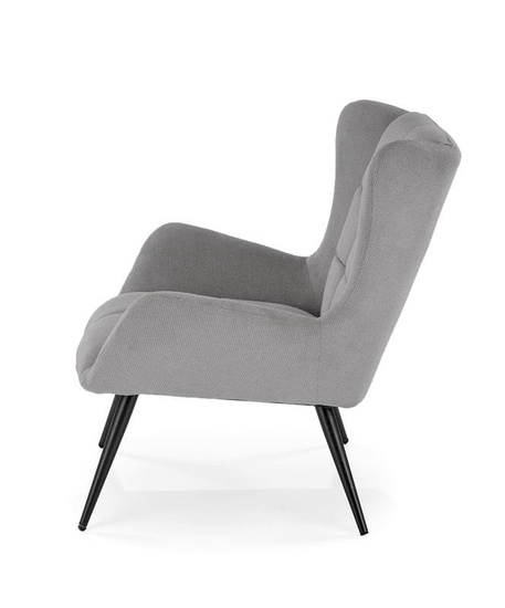 Fotel wypoczynkowy BYRON w kolorze popielatym