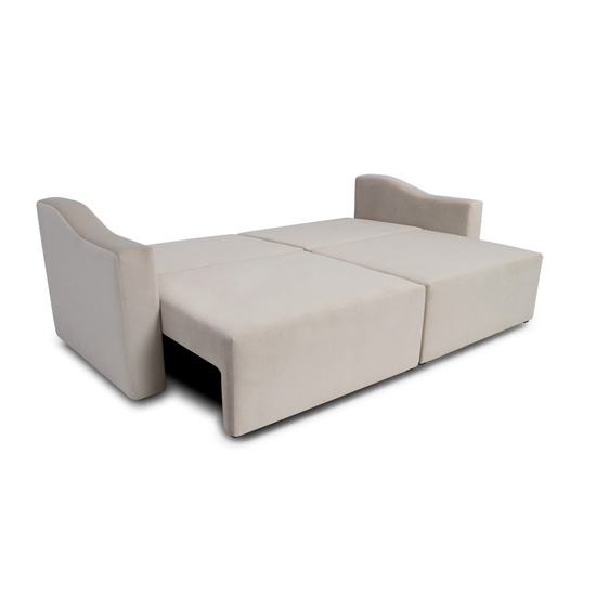 Nowoczesna sofa BETINA z funkcją spania i pojemnikiem na pościel