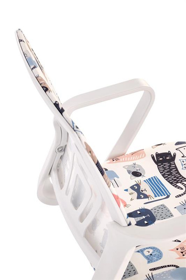 Kolorowy fotel obrotowy ORIS z tkaniny