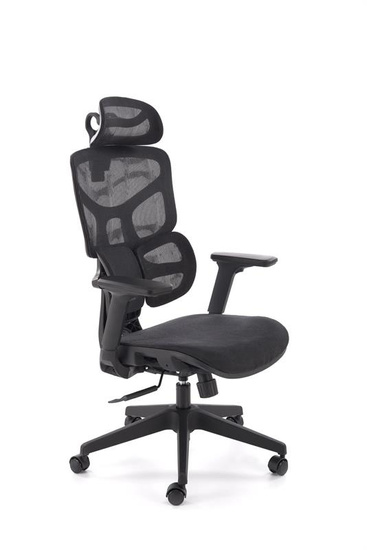 Fotel gabinetowy MACAR w czarnym kolorze