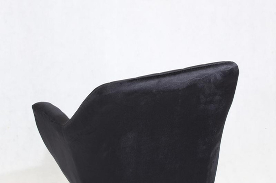 Fotel kubełkowy do biurka FABIO czarny/złoty