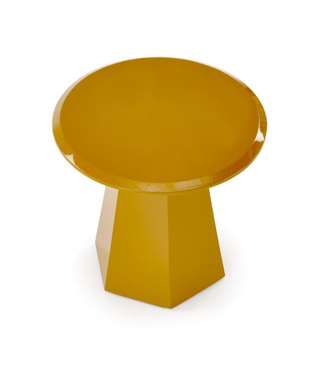 Nowoczesna ława LOCA w kolorze musztardowym