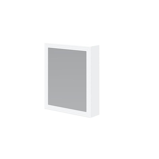 TORETO Szafka lustrzana 70x60/1D (MDF ramiak) biały