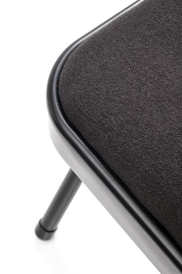 Krzesło składane K566 w kolorze czarno-popielatym 