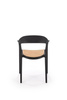 Krzesło K530 w kolorze czarnym z naturalnym wykończeniem