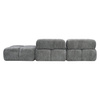 Sofa modułowa MORATA SL+S+P z dostawną pufą