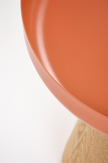 Nowoczesna ława GINA w kolorze naturalnym i cynamonowym