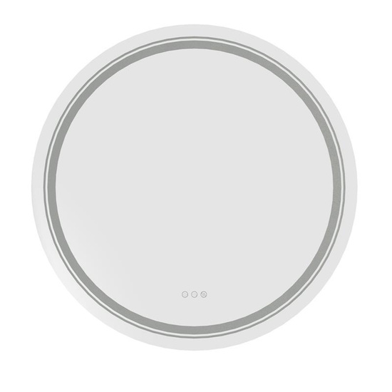 Lustro łazienkowe DOVER 80 w kolorze srebrnym z podświetleniem LED