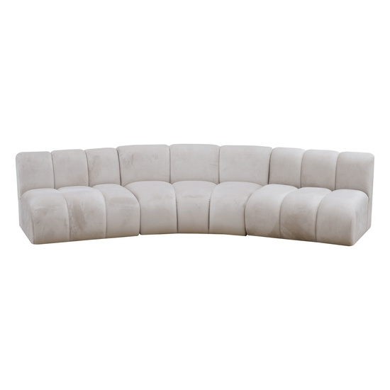 Sofa modułowa zaokrąglona SOMA E tapicerowana S+S+R