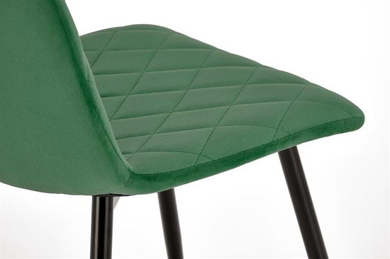 Krzesło K525 w kolorze ciemnej zieleni 