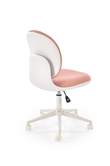 Fotel młodzieżowy ORION 2 w kolorze biały – jasny różowy