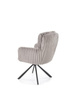 Krzesło z obrotowym siedziskiem K572 w popielatym kolorze