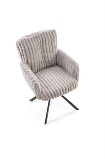 Krzesło z obrotowym siedziskiem K572 w popielatym kolorze