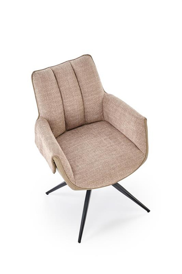 Krzesło z funkcją obrotu K579 w brązowym kolorze