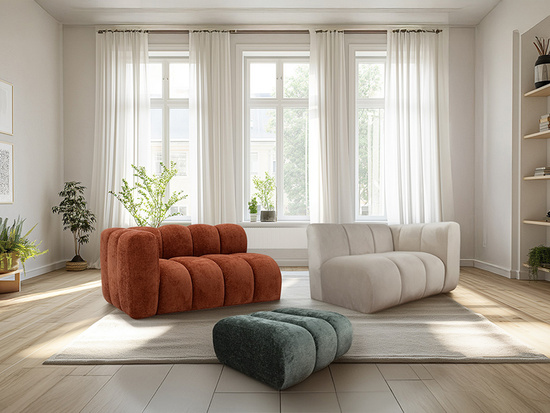 Elegancki SZL - Szezlong lewy SOMA w ergonomicznym kształcie