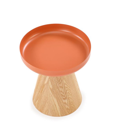 Nowoczesna ława GINA w kolorze naturalnym i cynamonowym