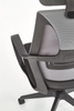 Fotel pracowniczy z zagłówkiem VALDEZ szaro-czarny